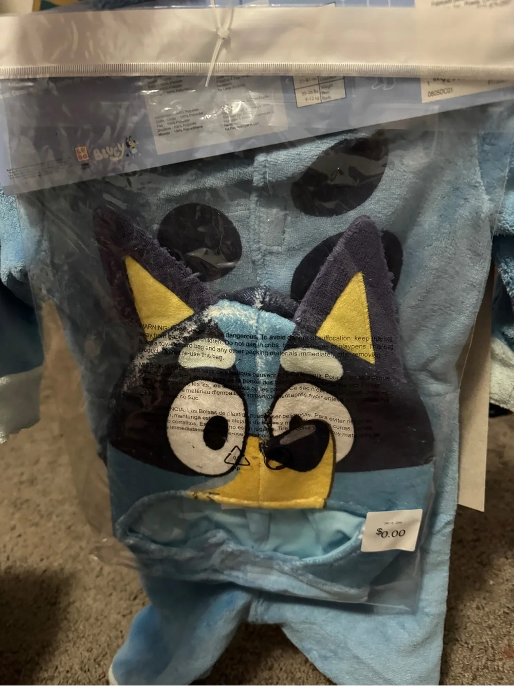 Nwt Bluey Costume toddler baby girls boys 12-18 months Halloween